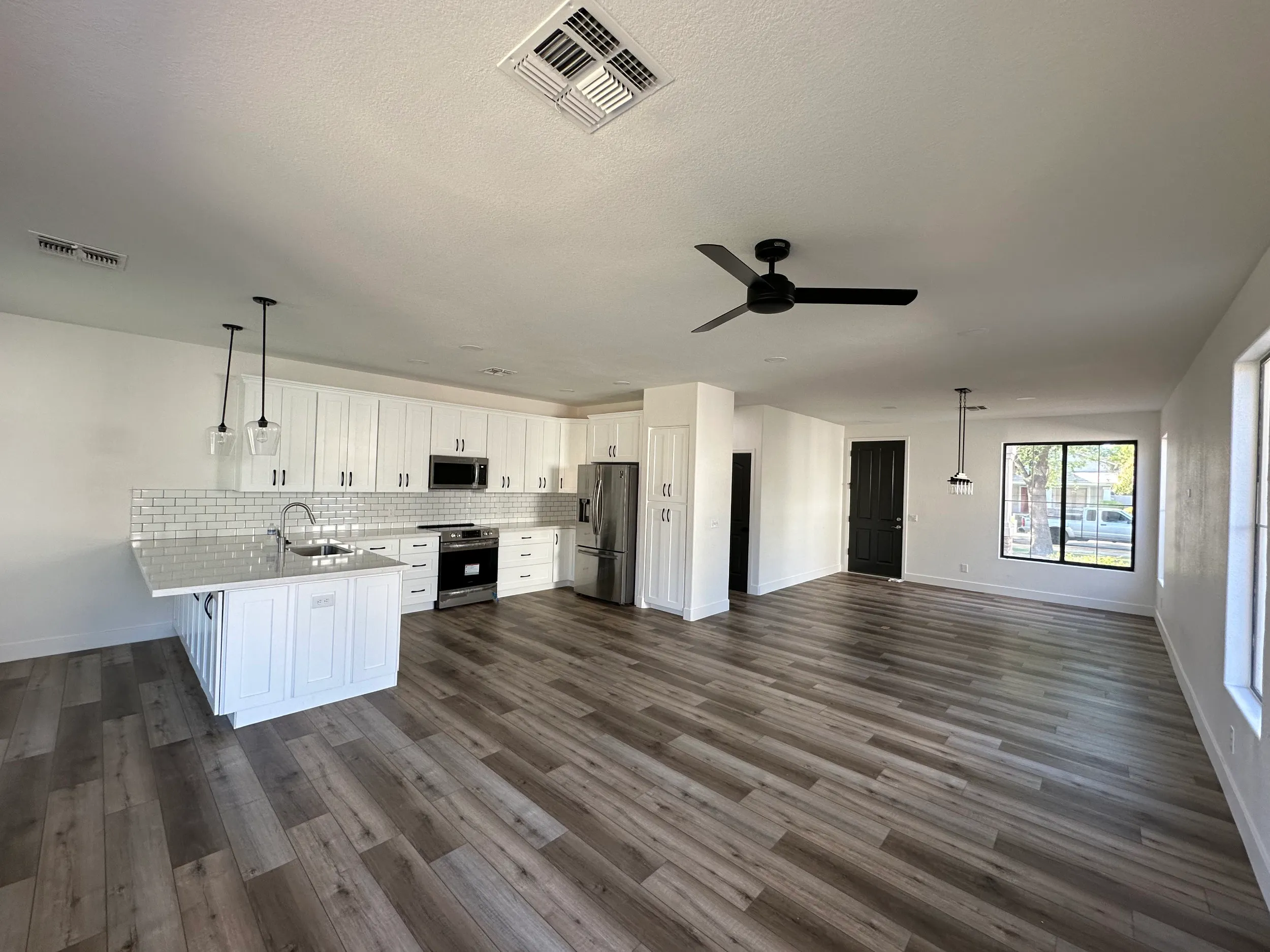 Open layout kitchen overview